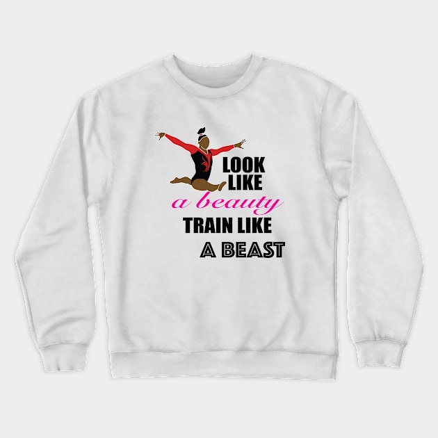 Train Like a Beast Crewneck Sweatshirt by sportartbubble